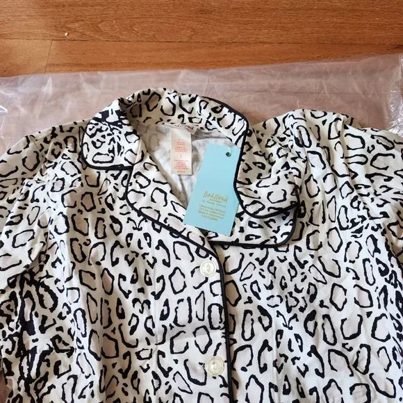NEW. BEDHEAD PAJAMAS IVORY/GREY MIGHTY JUNGLE